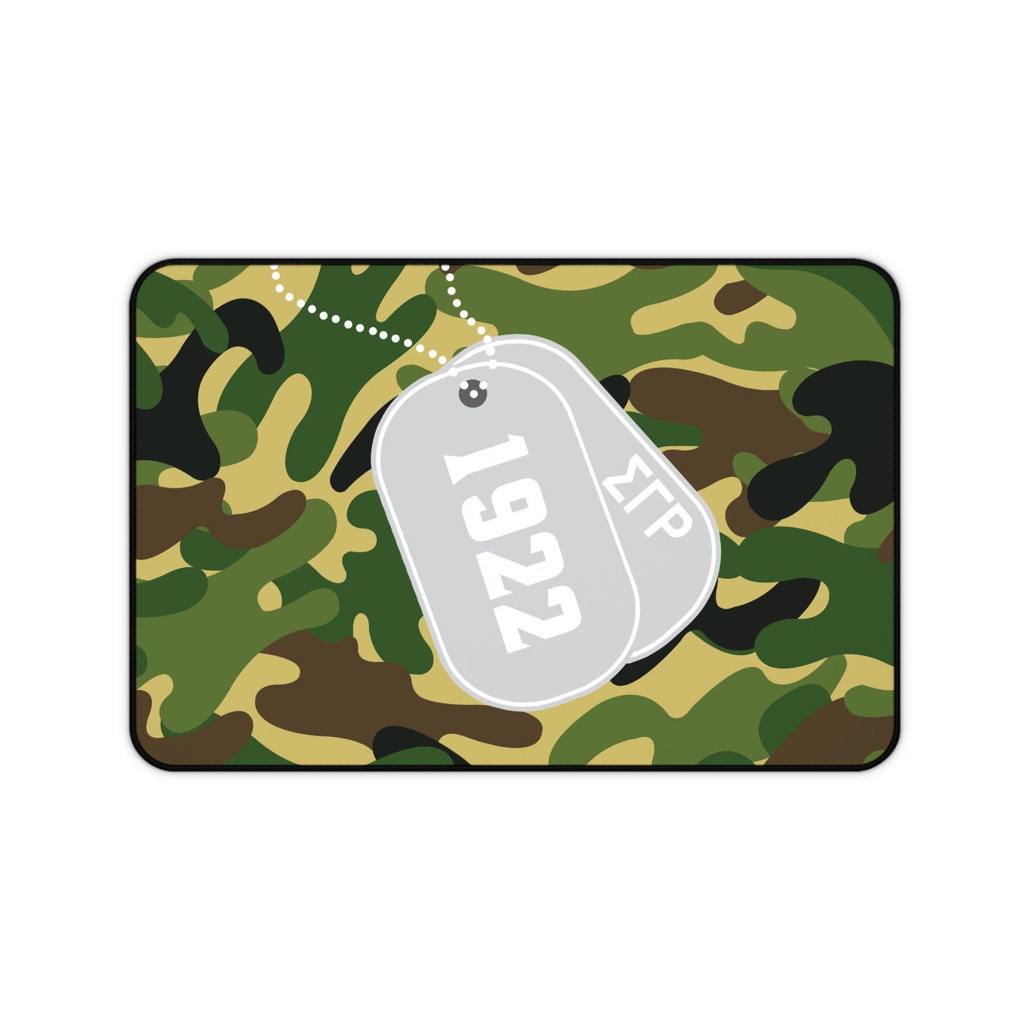 Military Print 1922 Dog Tag Desk Mat
