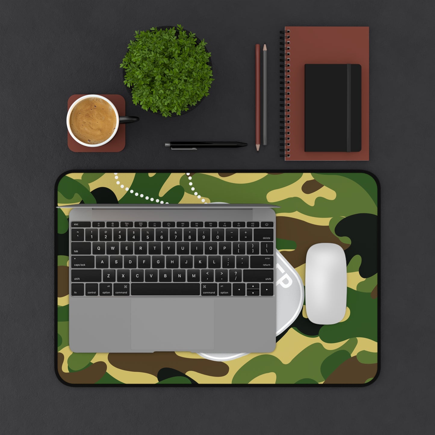 Military Print 1922 Dog Tag Desk Mat