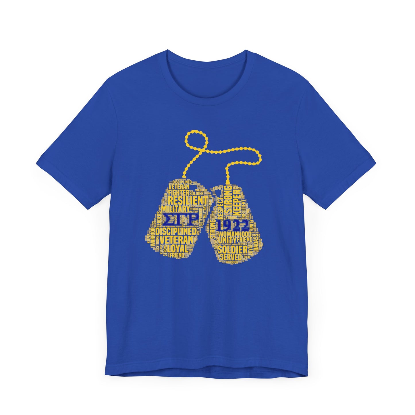 Dog Tag Word Art Short Sleeve Tee