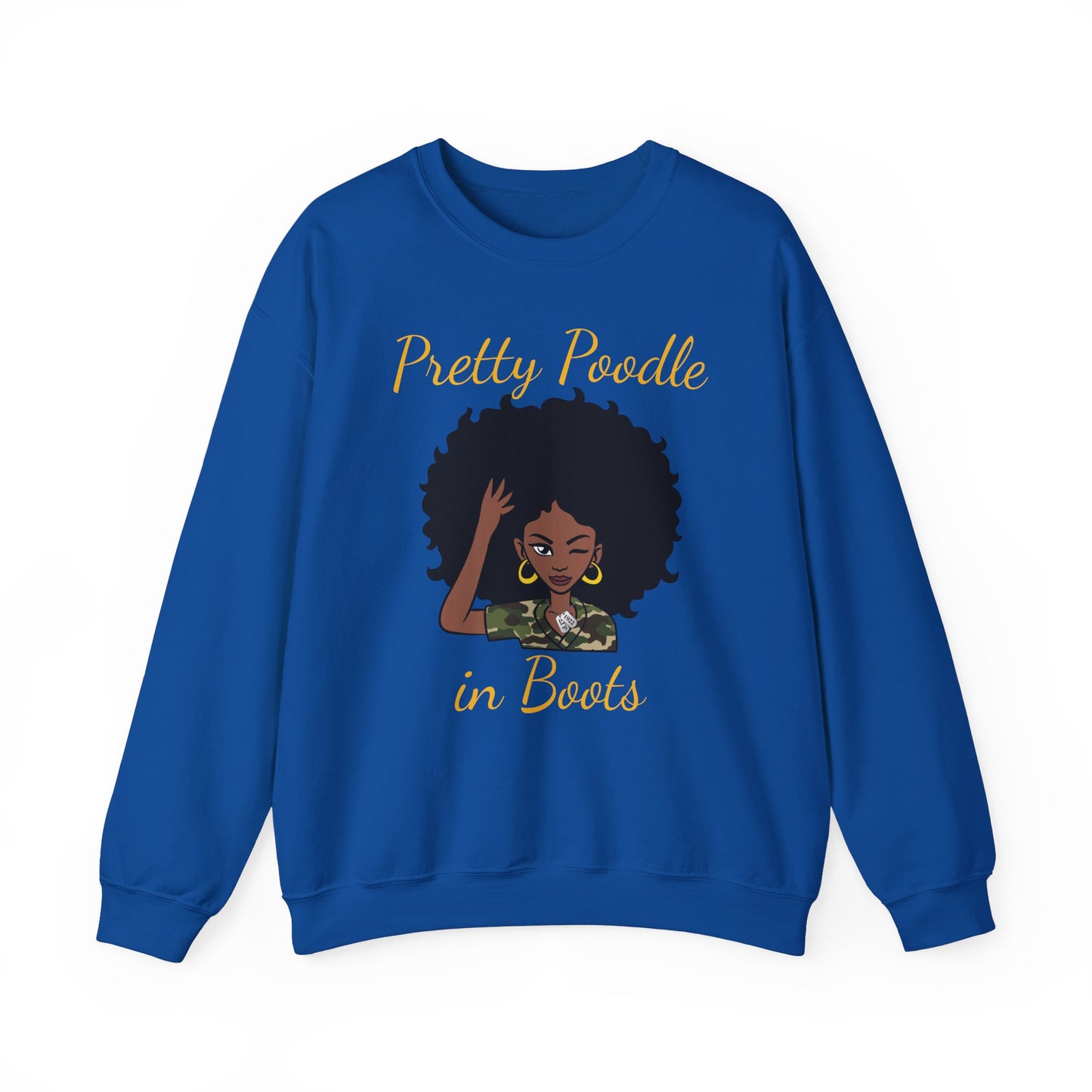 Pretty Poodle in Boots Sweatshirt