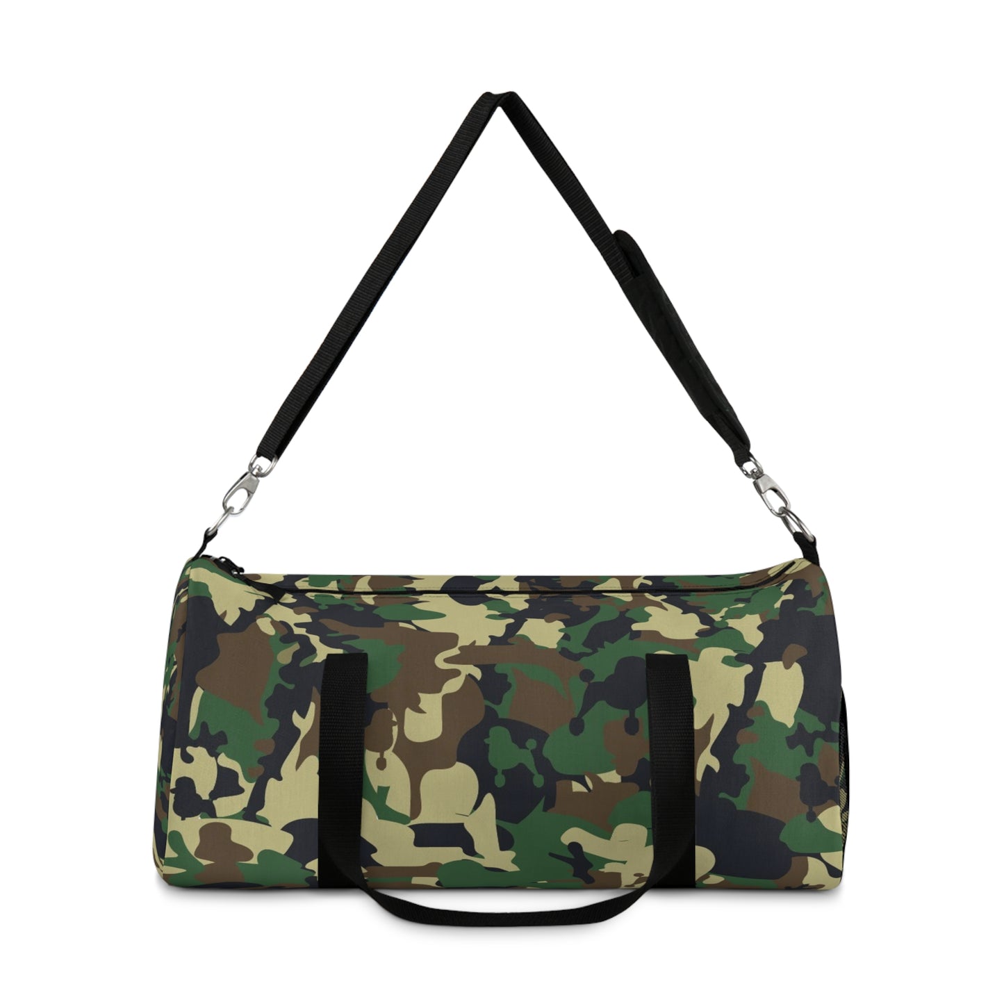 Camo Poodle Duffel Bag