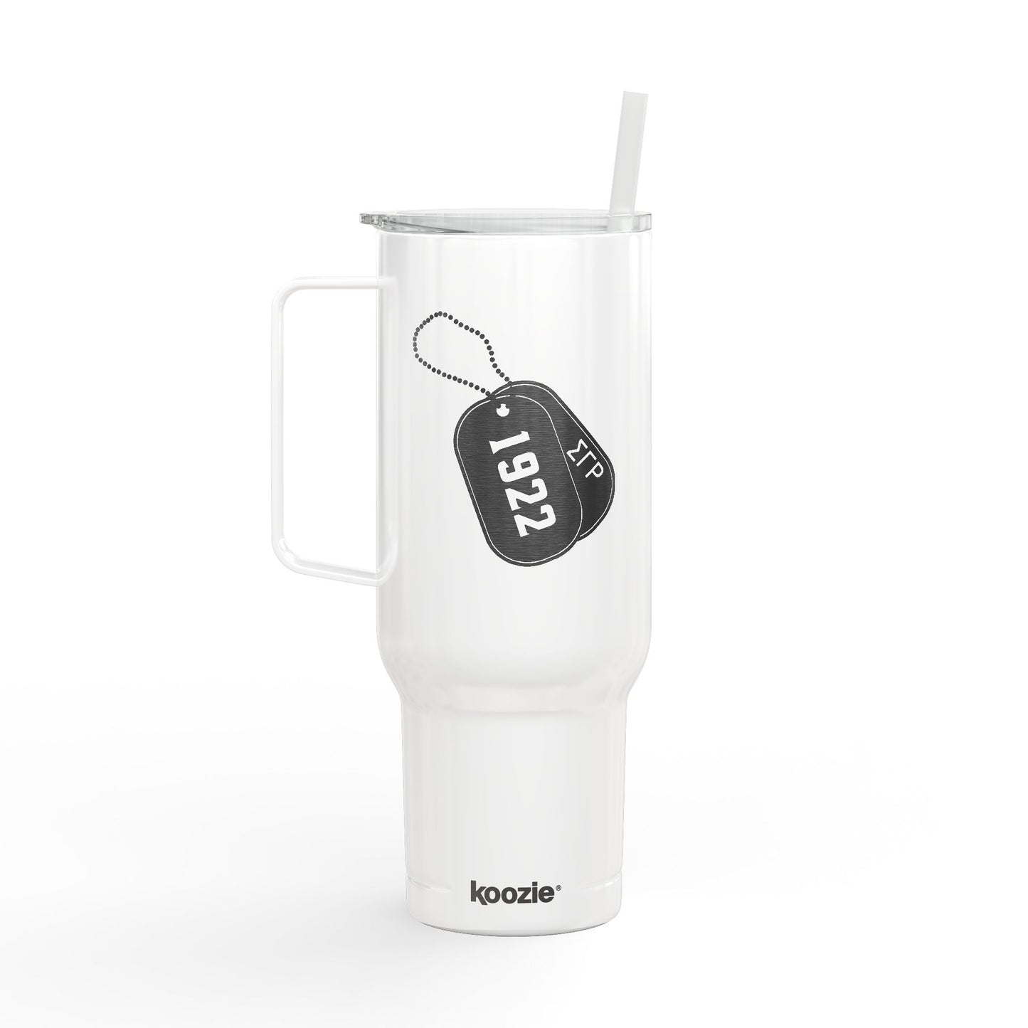 Dog Tag Engraved 40oz Insulated Tumbler with Lid - Perfect for Gifts and Everyday Use