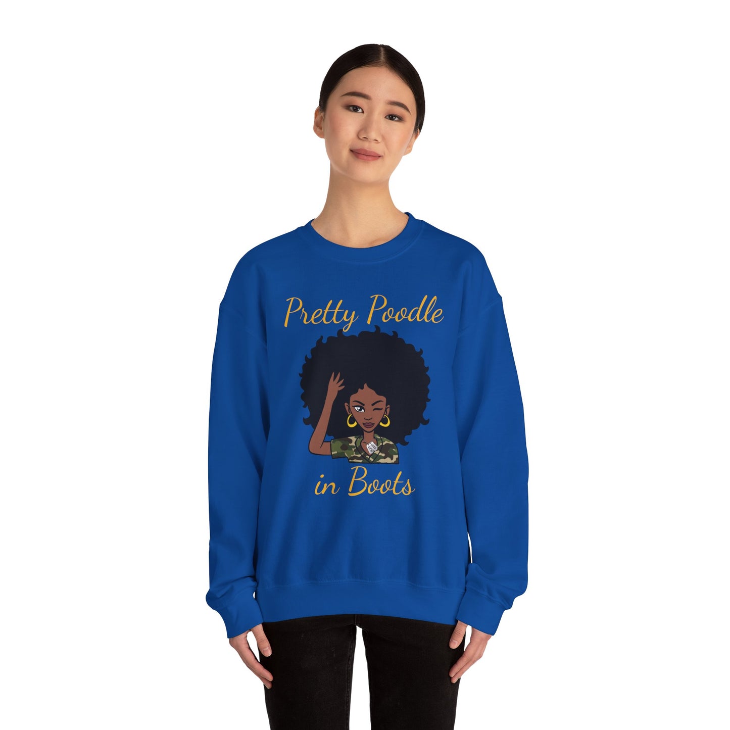 Pretty Poodle in Boots Sweatshirt