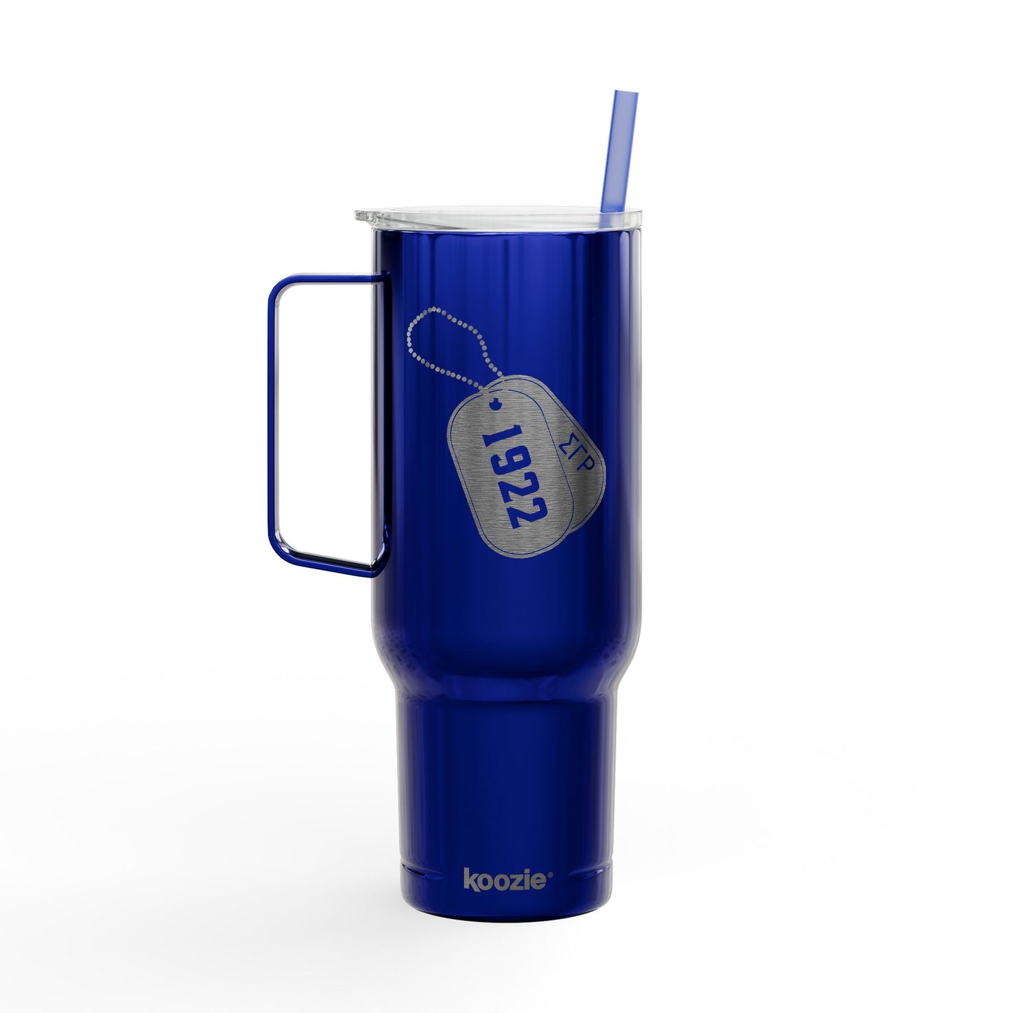 Dog Tag Engraved 40oz Insulated Tumbler with Lid - Perfect for Gifts and Everyday Use