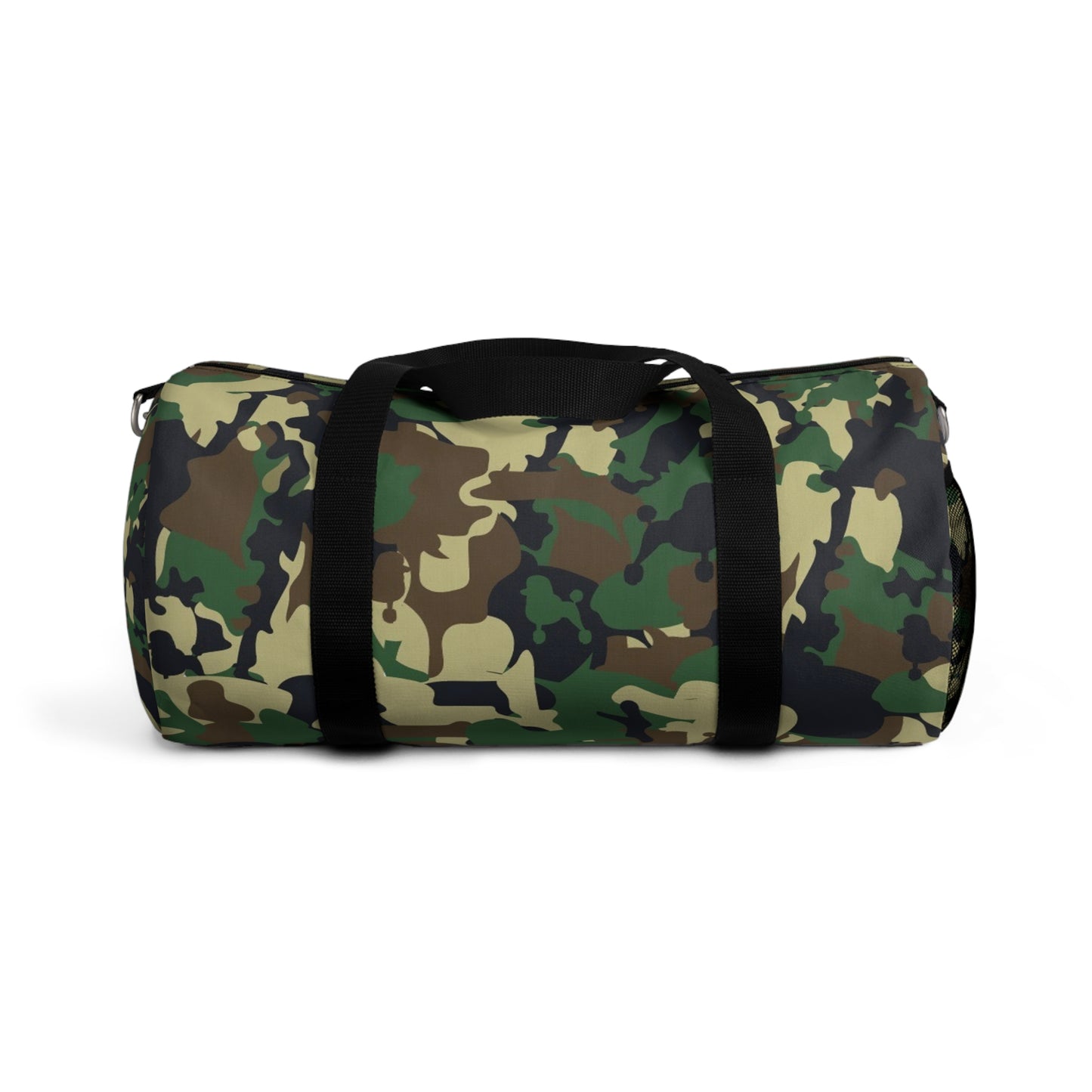 Camo Poodle Duffel Bag