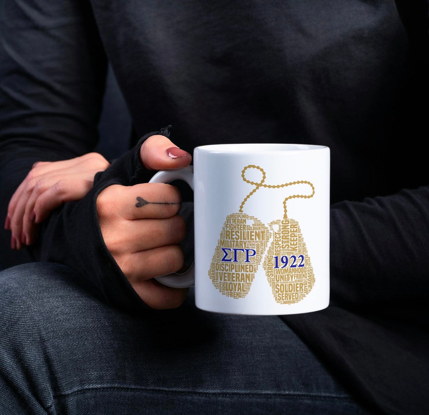 Gold Word Cloud Dog Tag (Uvdtf Decal)