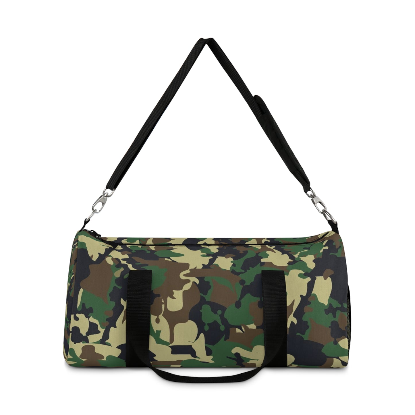 Camo Poodle Duffel Bag