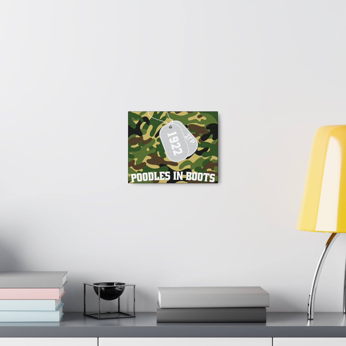 Poodle in Boots Canvas Gallery Wraps