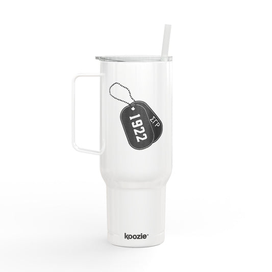 Dog Tag Engraved 40oz Insulated Tumbler with Lid - Perfect for Gifts and Everyday Use