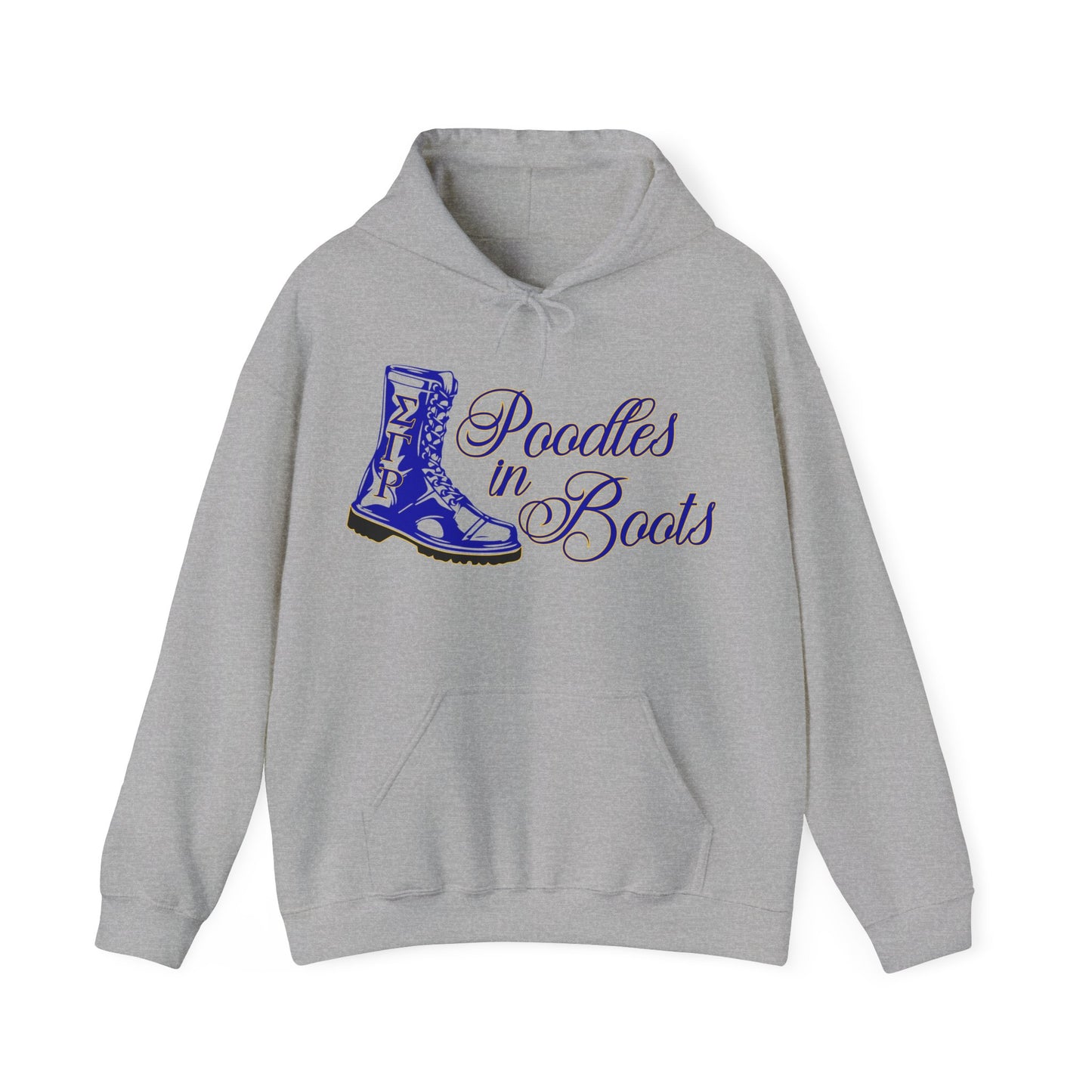 Military Boot Hooded Sweatshirt