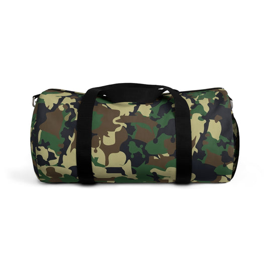 Camo Poodle Duffel Bag