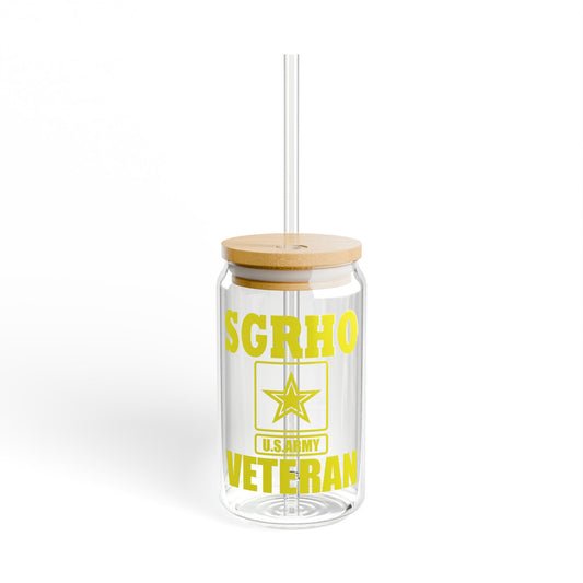 SGRHO Army Veteran Sipper Glass, 16oz