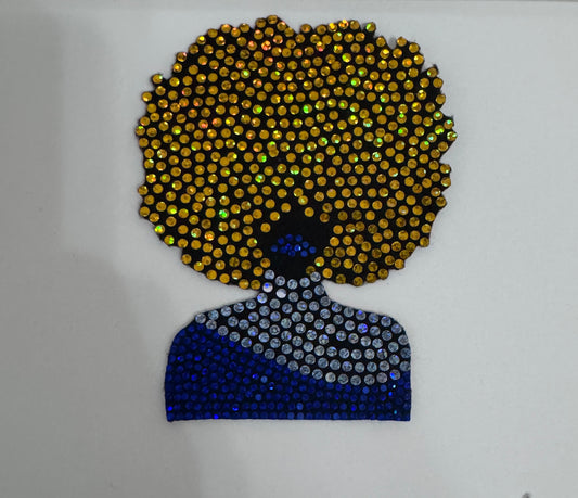Royal Afro Lady Spangle Patch